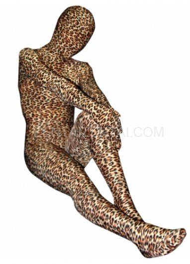 Fullbody Full Body Leopard Print Lycra Spandex  Morph Zentai Suit