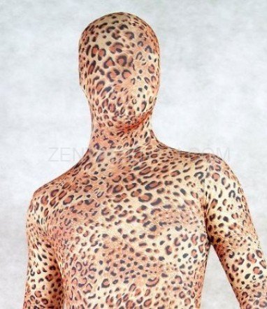 Fullbody Full Body Spotted Panther Spandex Morph Zentai Suit
