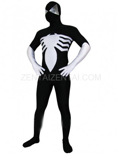 Black Lycra Spandex Spiderman Morph Zentai Costume
