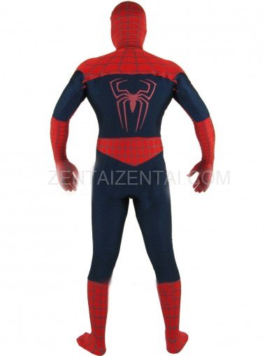 Cheap Red Lycra Spandex Unisex Spiderman Costume