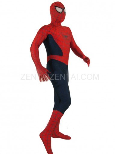Cheap Red Lycra Spandex Unisex Spiderman Costume
