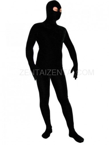 Black Lycra Spandex Morph Zentai Costume