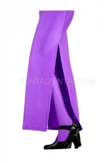 Purple Lycra Spandex Unisex Morph Zentai Suit in Skirt Style