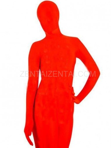 Red Lycra Spandex Unisex Catsuit