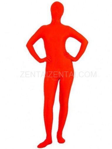 Red Lycra Spandex Unisex Catsuit