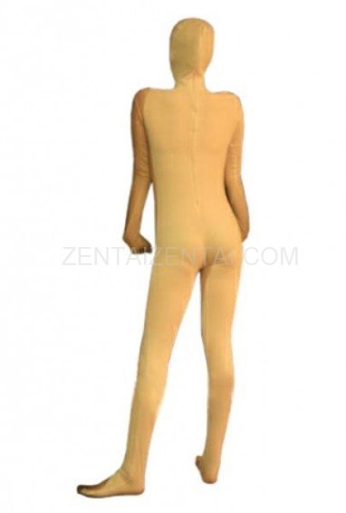 Unusual Yellow Lycra Spandex Unisex Morph Zentai Suit