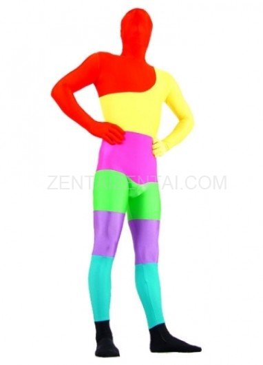 Colorful Lycra Spandex Morph Zentai Suit