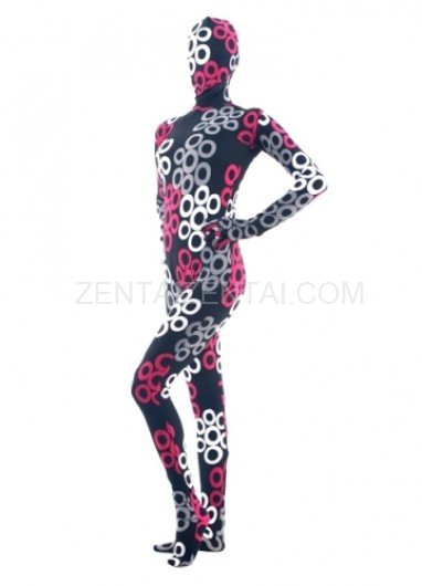 Colorful Lycra Spandex Breathable Morph Zentai Suit