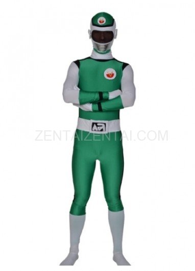 Green Lycra Men\'s Morph Zentai Suit