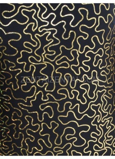 Quality Black Golden PVC Unisex Morph Zentai