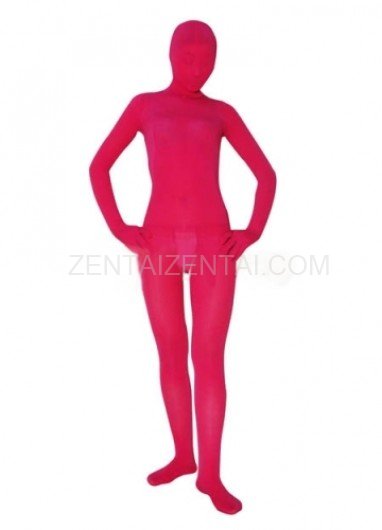 Ideal Red Plum Velvet Unisex Morph Zentai Suit