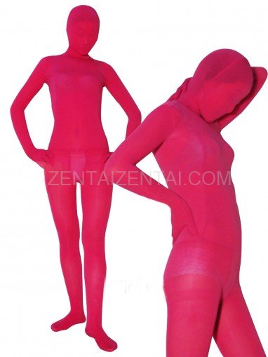 Popular Red Plum Velvet Unisex Morph Zentai Suit