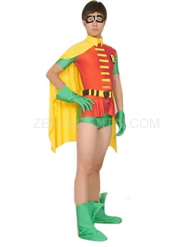 Robin Lycra Super Hero Costume