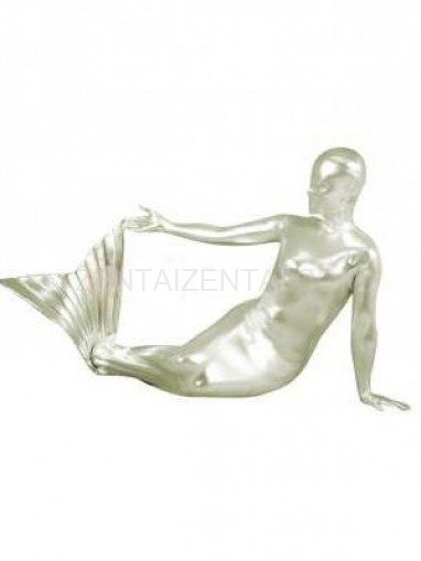 Sliver Shiny Metallic Unisex Morph Zentai Suit