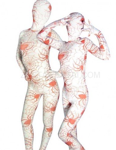 Spider Pattern Lycra Spandex Unisex Morph Zentai Suit