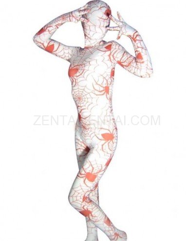 Spider Pattern Lycra Spandex Unisex Morph Zentai Suit