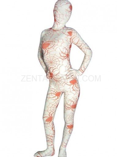 Spider Pattern Lycra Spandex Unisex Morph Zentai Suit