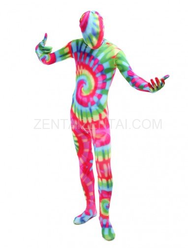 Adult Colorful Full Body Halloween Spandex Holiday Unisex Cosplay Zentai Suit