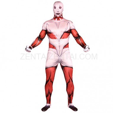 Attack on Titan Cartoon Full Body Halloween Unisex Cosplay Zentai Suit