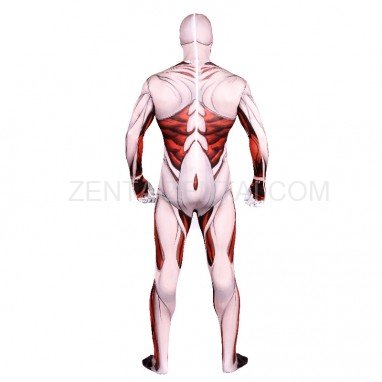Attack on Titan Cartoon Full Body Halloween Unisex Cosplay Zentai Suit