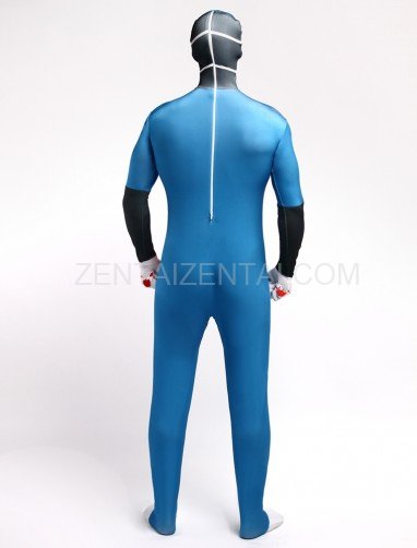 Blue Blood Full Body Halloween Spandex Holiday Unisex Cosplay Zentai Suit