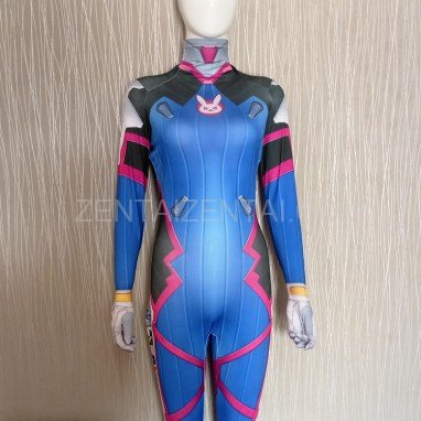 D.va Overwatch Halloween Full Body Spandex Holiday Unisex Lycra Morph Zentai Suit