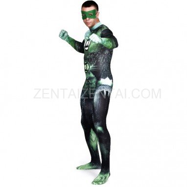 Green Lattern Full Body Halloween Spandex Holiday Unisex Cosplay Zentai Suit