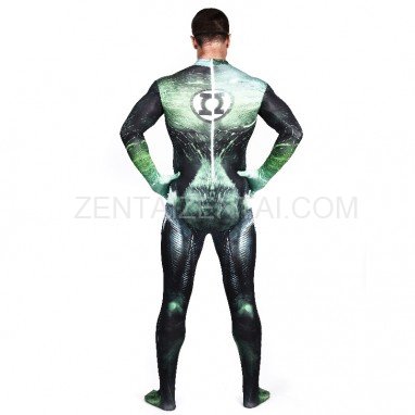 Green Lattern Full Body Halloween Spandex Holiday Unisex Cosplay Zentai Suit