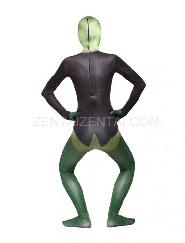 Green Sir Frog Full Body Halloween Spandex Holiday Unisex Cosplay Zentai Suit