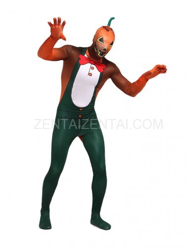 Halloween Ghost Festival Party Packs Pumpkin Spandex Elastic Tights Fullbody Zentai Suit