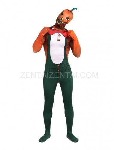 Halloween Ghost Festival Party Packs Pumpkin Spandex Elastic Tights Fullbody Zentai Suit