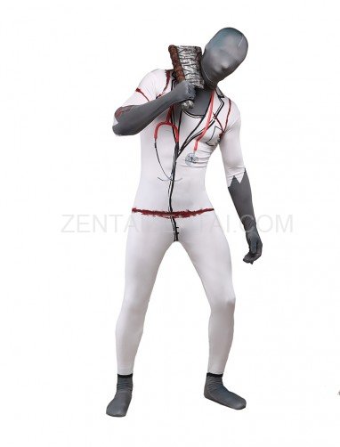 Horrible Doctor Full Body Halloween Spandex Holiday Unisex Cosplay Zentai Suit