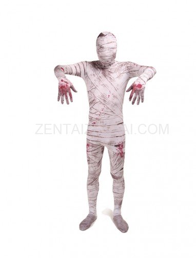 Mummy Full Body Halloween Spandex Holiday Unisex Cosplay Zentai Suit