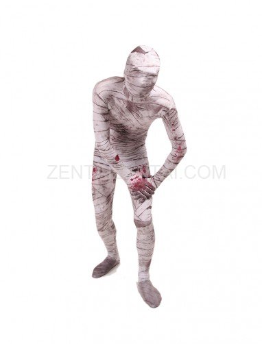 Mummy Full Body Halloween Spandex Holiday Unisex Cosplay Zentai Suit