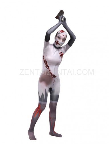 Scary Body Halloween Spandex Holiday Unisex Cosplay Zentai Suit