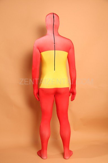 Spain National Flag Full Body Halloween Spandex Holiday Unisex Cosplay Zentai Suit