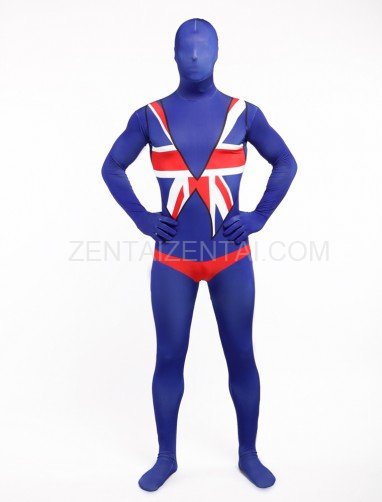 Uk National Flag Full Body Halloween Spandex Holiday Unisex Cosplay Zentai Suit