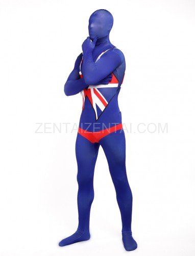 Uk National Flag Full Body Halloween Spandex Holiday Unisex Cosplay Zentai Suit