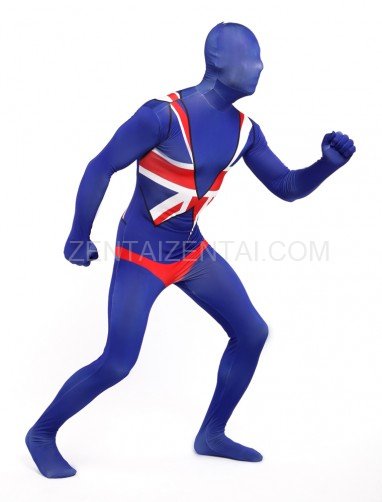 Uk National Flag Full Body Halloween Spandex Holiday Unisex Cosplay Zentai Suit