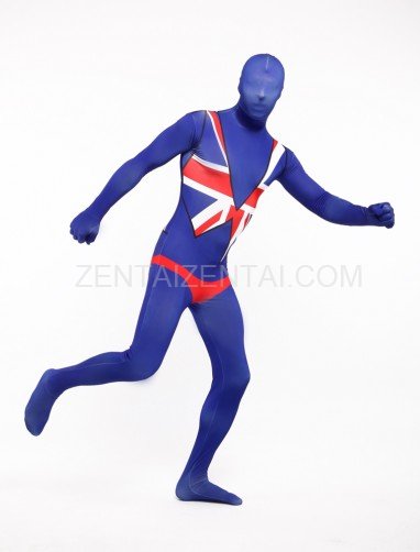 Uk National Flag Full Body Halloween Spandex Holiday Unisex Cosplay Zentai Suit