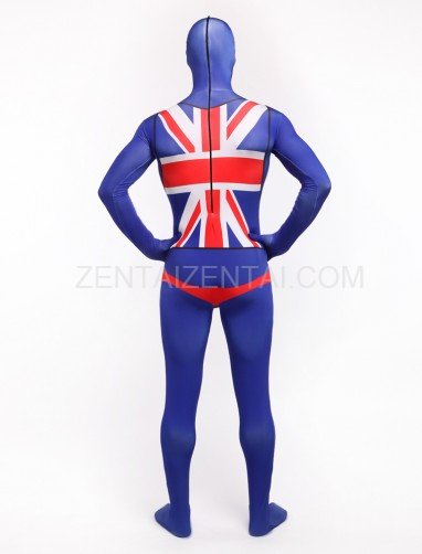 Uk National Flag Full Body Halloween Spandex Holiday Unisex Cosplay Zentai Suit