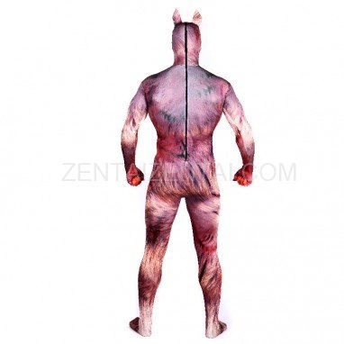 Werewolf Full Body Halloween Spandex Holiday Unisex Cosplay Zentai Suit