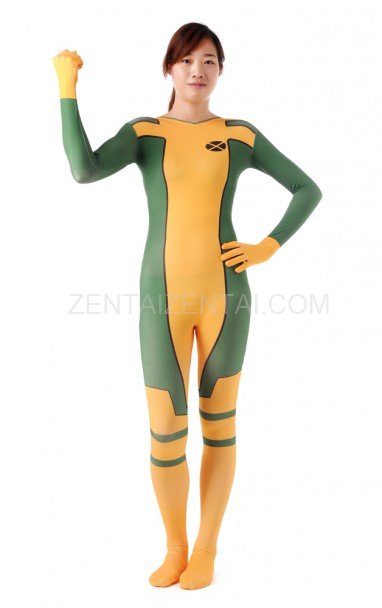 Yellow Green Full Body Halloween Spandex Holiday Unisex Cosplay Zentai Suit