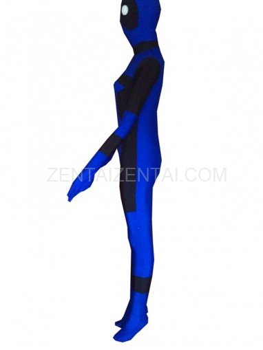 Blue Deadpool-deadpool Lycra Spandex Zentai Suit