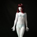 Supply Cool Unicolor Fullbody Full Body White Lycra Spandex Unisex Morph Zentai Suit