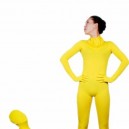 Supply Cool Yellow Lycra Spandex Unisex Morph Zentai Suit
