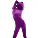 Supply Purple Cotton Lycra Unisex Catsuit
