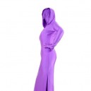 Purple Lycra Spandex Unisex Morph Zentai Suit in Skirt Style Purple Lycra Spandex Unisex Morph Zentai Suit in Skirt Style