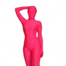 Rose Color Lycra Spandex Morph Zentai Suit