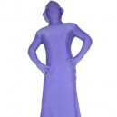Skirt Style Purple Lycra Spandex Unisex Morph Zentai Suit